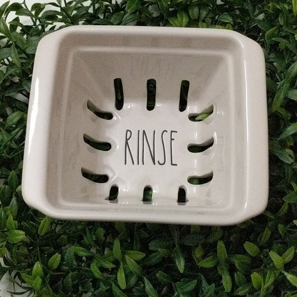Rae Dunn LL RINSE Basket Organizer Holder